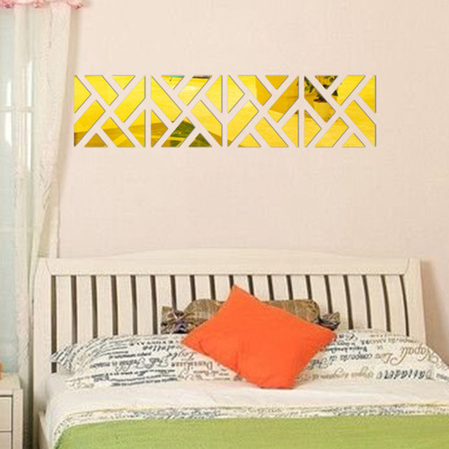 Adhesivo De Pared Acrílico Con Espejo N, 32 Piezas, Calcoman
