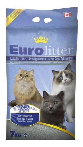 Arena Aglutinante Gatos Animal Pet 7kg Euro Litter