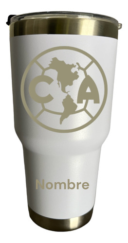 Termo Personalizado Club America Grabado Laser 30 Oz