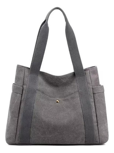 Bolso Tote Informal De Trabajo En Color Liso