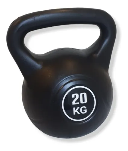 Pesa Rusa Kettlebell De Cemento Recubierta En Pvc De 20 Kgs