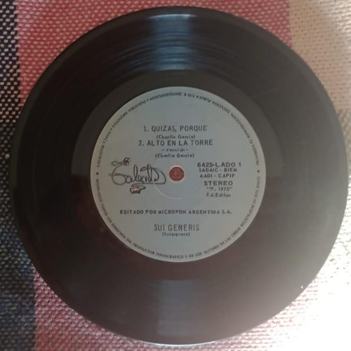 Vinilo Simple Sui Generis Quizas Porque, Confesiones De... (Usado)