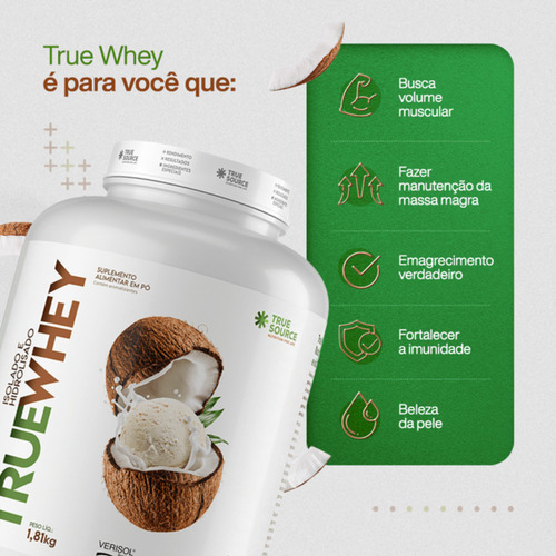 True Whey Proteína Isolada Hidrolisada 1,810 Kg True Source