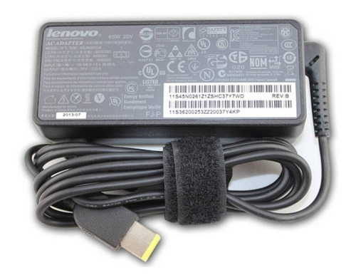 Imagen 1 de 2 de Cargador Original Lenovo 20v 3.25a Punta Cuadrada Tipo Usb