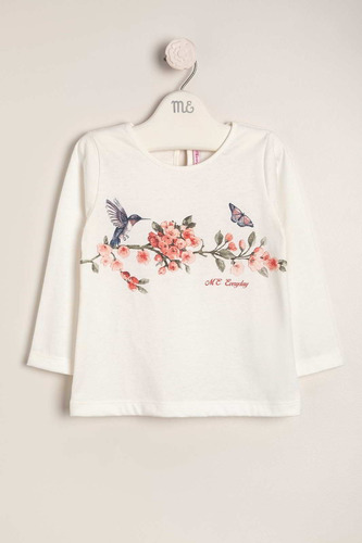 Remera Estampada Flores Mariposa Colibr - Magdalena Espósito