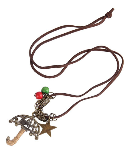Suéter Collar Cadena Colgante Clásico Bisutería Para