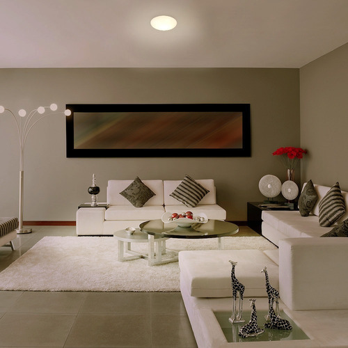 Imagen 4 de 7 de Lámpara Led De Sobreponer, Blanco, 12 W, Luz Cálida