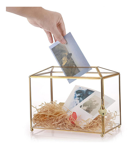 Caja De Vidrio Para Guardar Tarjetas De Regalo, Terrario