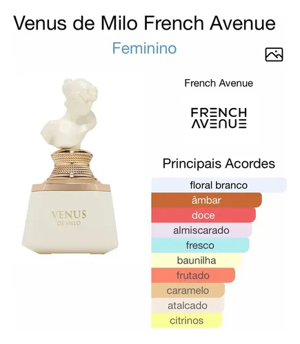 Perfume French Avenue Vênus De Milo | Frete grátis