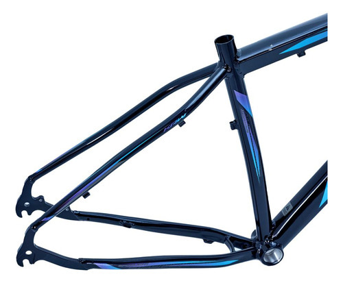 Quadro Bicicleta Spotlight Aro 29 Alumínio Mtb - Krw Cor Preto/azul E Roxo