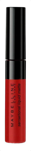 Maybelline Sensational Liquid Matte Labial Líquido Color Carnival red