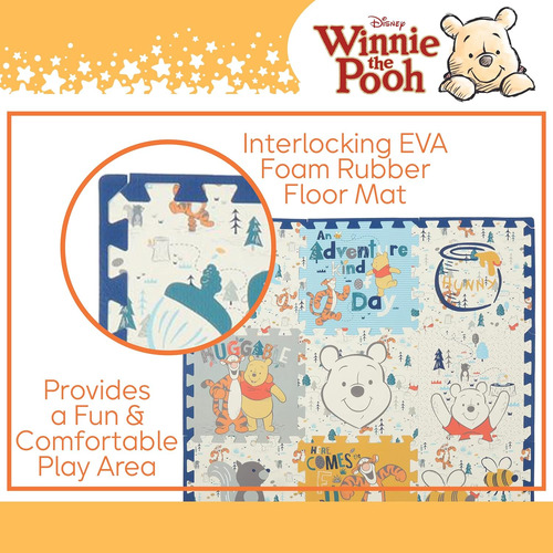 Alfombra De Espuma Eva Winnie The Pooh De Disney, Winter Pra
