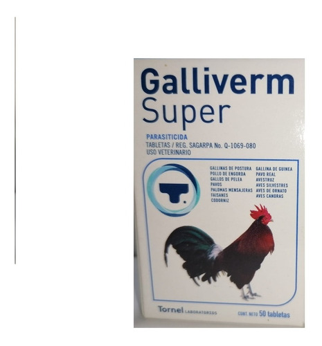 Desparasitante Galliverm Super 50 Tab Tornel
