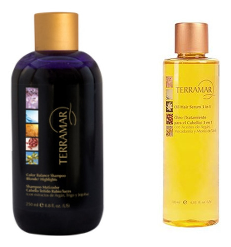 Shampoo Matizador+oleo 3 En 1 120 Ml Terramar