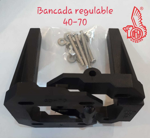 Bancada Regulable Motor 40-70 Nylon Y Fibra Con Tornillos 