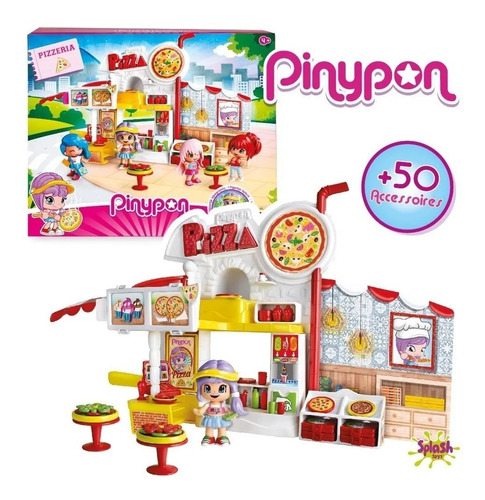 Imagen 1 de 5 de Pinypon Playset Pizzeria Con Figura + Accesorios Original 