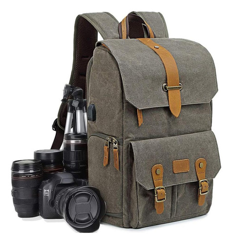 Mochila De Cámara De Ubaymax Dslr Dslr Bolsas De Lienzo De L