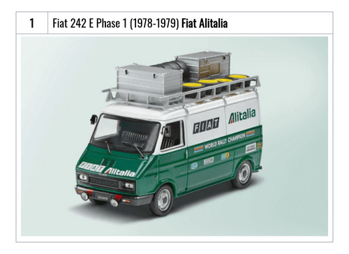 Vehículo De Asistencia Rally Nro 1 Fiat 242 E Phase 1978 Verde