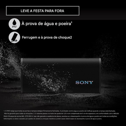 Caixa Som Sony Ult Field 3 Bluetooth Ip67 Graves 24h