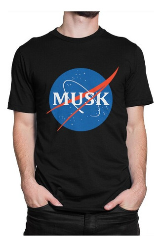 Polera Unisex Elon Musk Nasa Astronauta Algodon Estampado