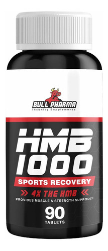 Hmb Bull Pharma 90 Tablets - 1000mg Sabor Sem Sabor