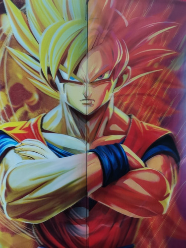 Poster Lenticular 3d Dragon Ball 3 Transiciones | Meses sin intereses