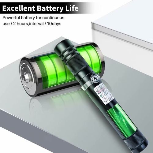 Green Laser Pointer Linterna De Alta Potencia Recargable Usb