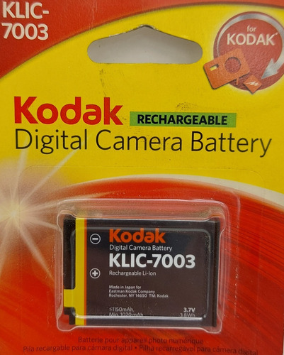 Batería Kodak Klic 7003 Original Camara  V803 V1003 Y +