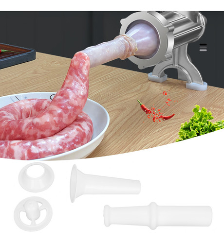 Acessório De Moedor De Carne Empurrador De Alimentos+bico De