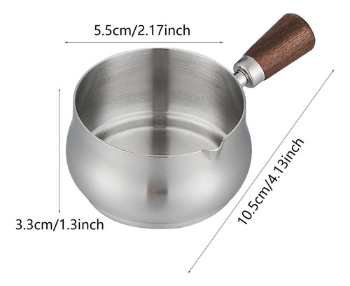 De Acero Inoxidable Taza De Ensalada De Mango 60 Ml Argén