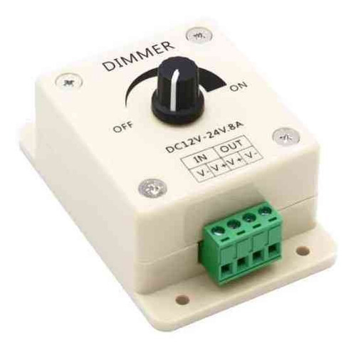 Controlador De Velocidade Ajustável Dimmer 12v-24v Até 8a