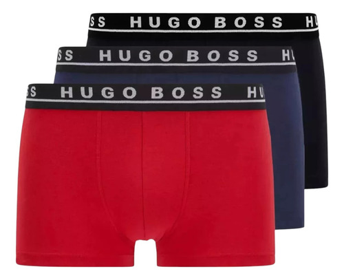 Hugo Boss Calzoncillos Boxer Trunk 3 Pack Algodón Original