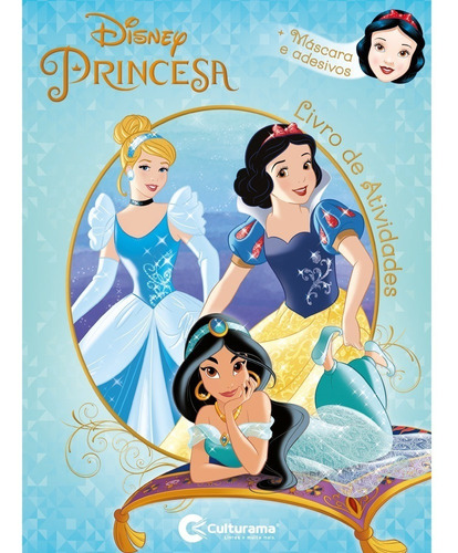 Livro De Atividades Princesas Disney Com Adesivos E Mascara