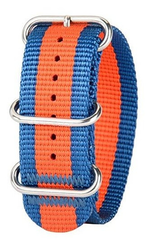 Bertucci Dx3 B-173 Mariner Azul W - Naranja Rayas 26 Mm Nylo