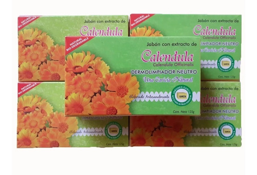 Jabon Natural Calendula Antiséptico Ecológico  (1pz)