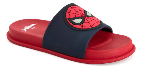 Sandalia  Spiderman Para Playa Rojo 3670088