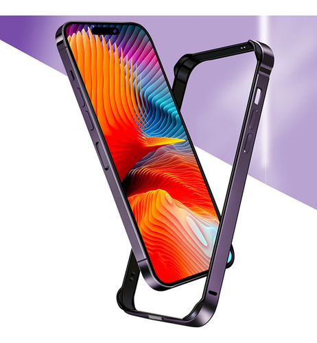 Funda Marco Metálico Para iPhone 15 Pro Max 14 13 12 11