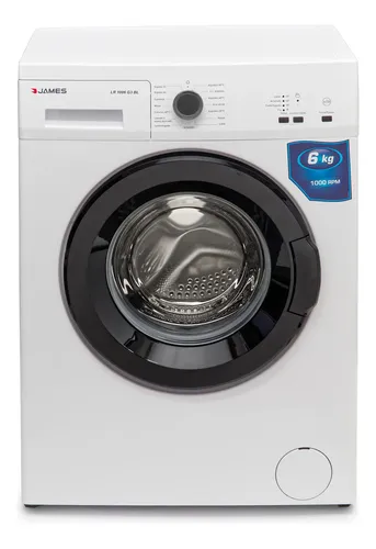 Lavarropas James Lr1006 G3 Blanco 6 Kg 15 Programas