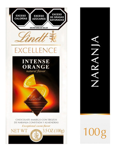 Chocolate Lindt Excellence Naranja 100g