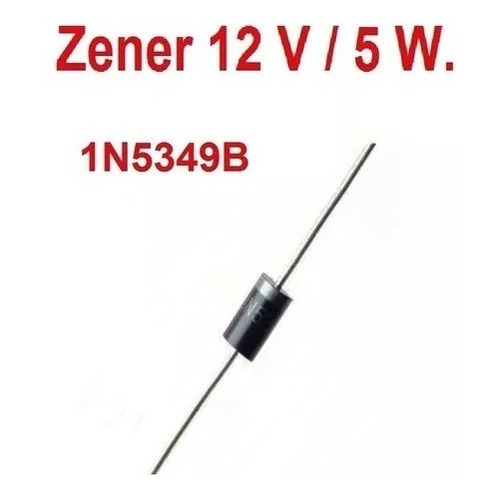 Diodo Zener 12v. 5w.  1n5349b  12 Volts 5 Watts (pack 20 U.)