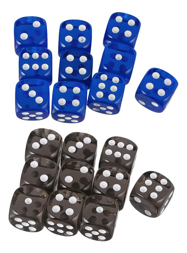 20 Dados D6 De Seis Para Jugar Rpg De Juguetes Favores