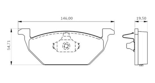 Pastilha De Freio Dianteira Bosch Audi A3/crossfox/golf