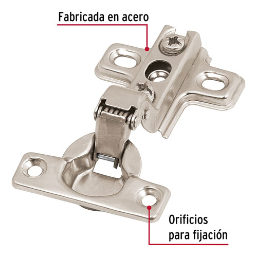 Bolsa C/2 Bisagras Bidimensionales De 95° Cobertura Interna.