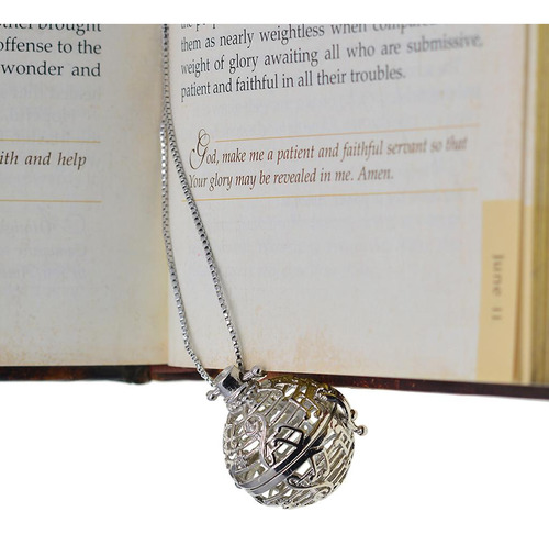 Pearl Bead Cage Colgante Nota Musical
