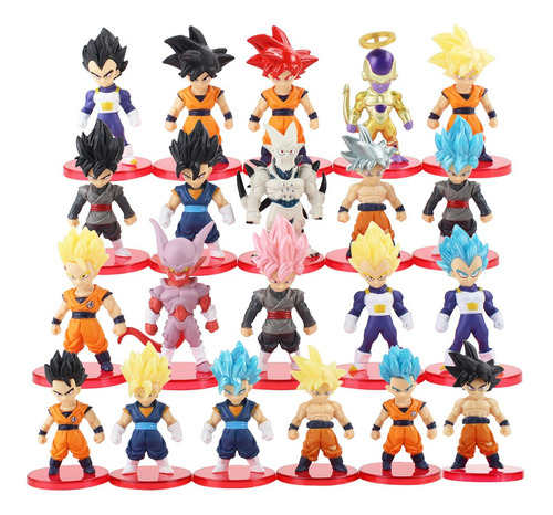 Kit Dragon Ball Con 21 Figuras Colección Goku Completa