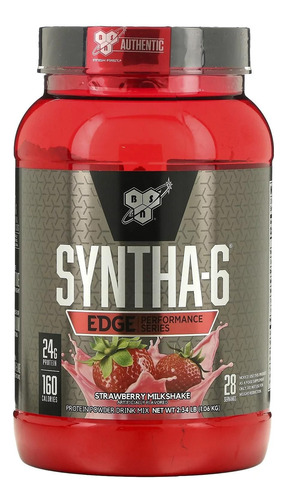 Suplemento en polvo BSN  Edge Syntha-6 proteínas sabor strawberry milkshake en pote de 1.06kg