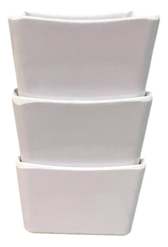 Paquete 6 Azucarera Melamina Restaurante 7cm X 7cm Blanco