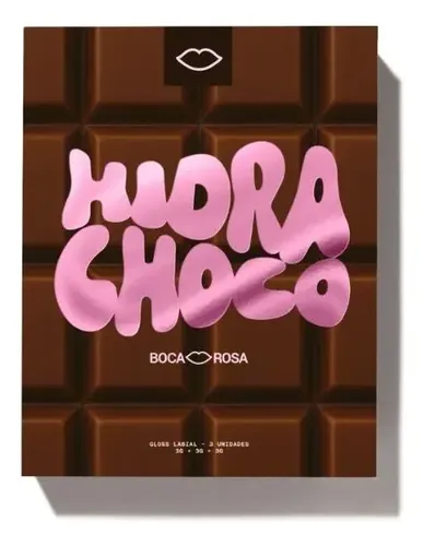 Kit Trio De Gloss Hidra Choco - Boca Rosa Beauty
