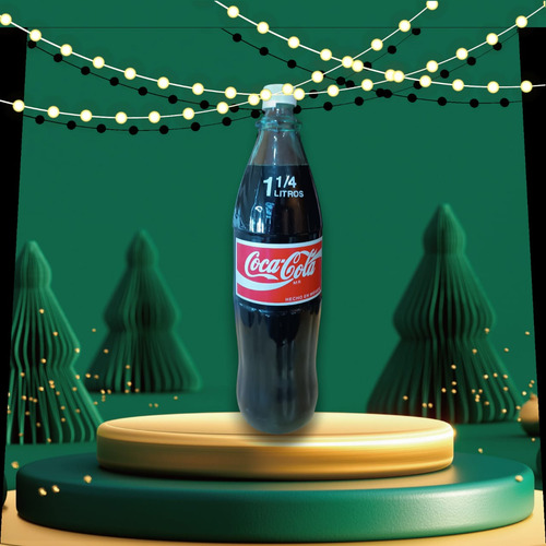 Envase De Vidrio Coca-cola 1lt 1/4 Coleccionable (Usado)