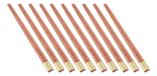 Palillos De Madera, 10 Pares, Antideslizantes, Reutilizables